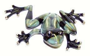 Green/Black Frog ~ 6.5 x 5 Inch   18086  