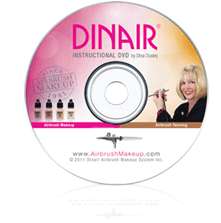 Dinair Airbrush Makeup The Deluxe 4 Speed Black Edition   6 colors 