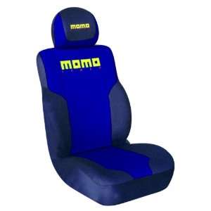  Momo Seat Covers LOW BACK 2 PC BLUE/BLACK/YELLOW MESH 
