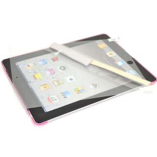 New Clear Pink Silicone Back Case Cover with Protector for Apple iPad 