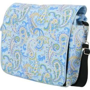  Bumble Bags Jessica Messenger Backpack Blue Paisley Baby