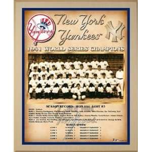  1941 New York Yankees World Series Championship Team Photo 