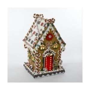  13.25 Gingerbread Kisses Lighted Cookie and Candy House 