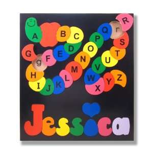  Wood Name Puzzle Alphabet ABC Toys & Games