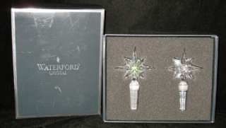 Waterford Crystal CELEBRATION Pair of Wine Stoppers NEW  