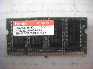   POWERBOOK G4 A1046 HYNIX 256MB PC2700S DDR CL2.5 333MHZ MEMORY RAM