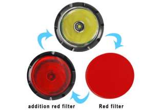 XTAR B01 CREE R4 LED DIY Mode Flashlight Red Filter Light Torch Romote 