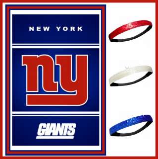 New NFL NY Giants Red, White & Blue Glitter Headbands  