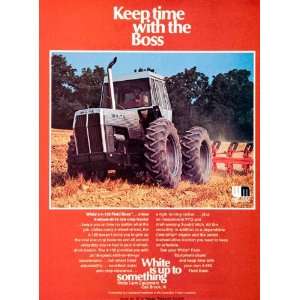  1976 Ad White Farm Oak Brook Field Boss Tractor Motor 