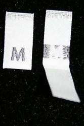 Clothing Size Labels XS S M L XL OSFA USA Cotton Satin  