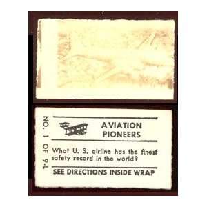  1948 Topps aviation pioneers (Non Sports) Card# 1 colonial 