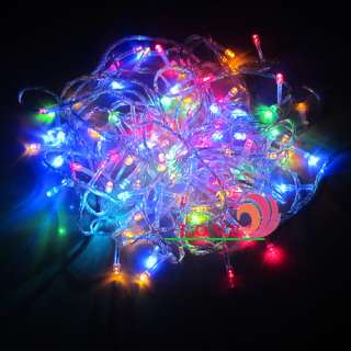 100 LED Christmas Lights Party String Fairy Lights 10m 7 Color  