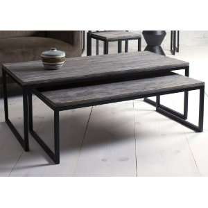  Rubber Wood Set of Two Coffee Tables