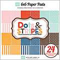 Homefront 6 x 6 Inch Dots & Stripes 2 Cardstock Pad 