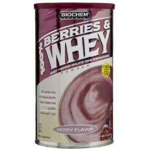 Biochem Sports 100% Berries & Whey Powder, 11.1 oz (Quantity of 3)