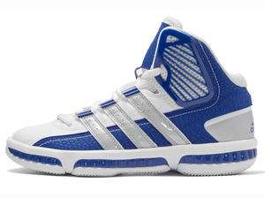 Mens Adidas Misterfly Basketball Sneakers White Gray Royal Blue New 