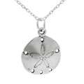 Sterling Silver Diamond Accent Peace and Love Necklace  