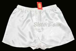 100% Silk Mens Boxer/Shorts S~3XL #SU215 ◆Free p&p  