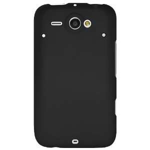   Rubberized Snap On Crystal Hard Case for HTC ChaCha/HTC Status   Black