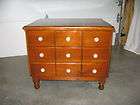 Rare Antique Gentlemens Dresser with Hat Compartment and Beveled 