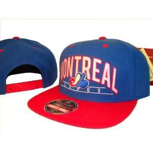  Montreal Expos Blue & Red Adjustable Snap Back Baseball Cap Hat 