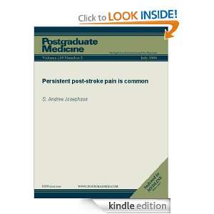 Persistent post stroke pain is common (Postgraduate Medicine) S 