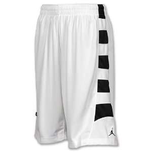  NIKE Jordan Team Game Mens Basketball Shorts, White/Black 