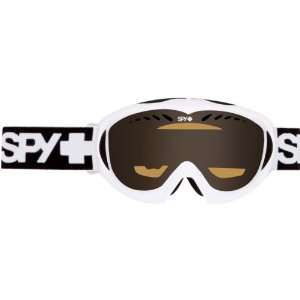  Spy Optic White Targa Mini Snow Racing Snowmobile Goggles 