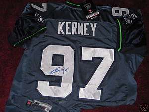   KERNEY AUTOGRAPH SIGNED AUTO SEATTLE SEAHAWKS AUTHENTIC JERSEY  