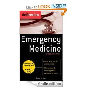 Deja Review Emergency Medicine, 2nd Edition David Jang  