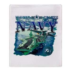  Stadium Throw Blanket United States Navy Aircraft Carrier 