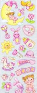 Special Moments Baby Girls Bedtime Toys Things Stickers  
