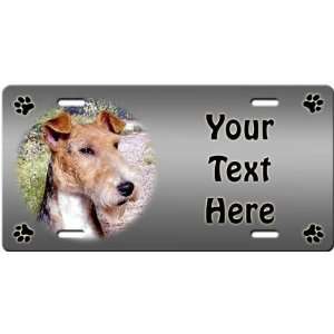  Wire Fox Terrier Personalized License Plate Sports 