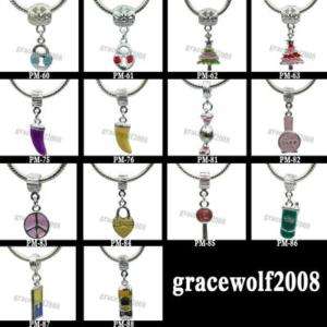 14pcs Silver Plated Charms Jewelry Bracelet #PM14 1  