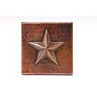   Copper Products T4DBS Oil Rubbed Bronze 4 x 4 Copper Star Tile