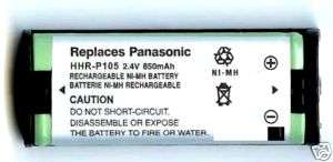 New Battery for Panasonic HHR P105 900mAH capacity  