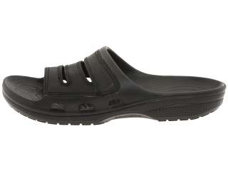   with the crocs yukon slide leather upper for a touch of upscale appeal