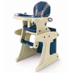 Foundations Blue and Almond Transition High Chair  