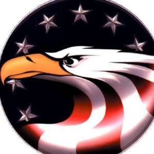  Patriotic Eagle with Stars and Stripes Stickers Arts 