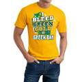 Mens Green Bay Packers Football I Bleed Green & Gold Gold Cotton 