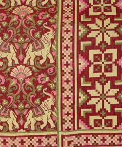 Jaipur Elephant Cotton Bedspread (India)  