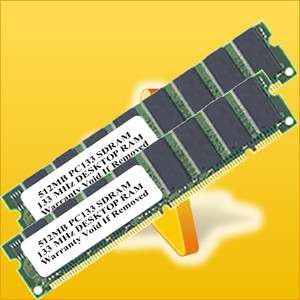 1GB KIT ( 512MB x2) PC133 PC100 PC 133 RAM SDRAM MEMORY  