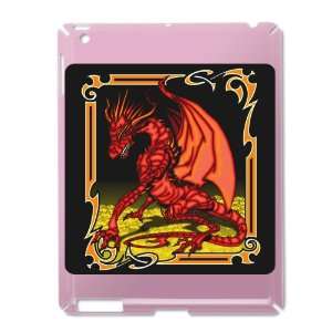  iPad 2 Case Pink of Red Dragon Tapestry 