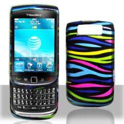 Premium BlackBerry Torch 9800 Rainbow Zebra Case  