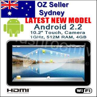 10.2 ePad Android 2.2 WiFi HDMI Camera 3G Tablet PC OZ  
