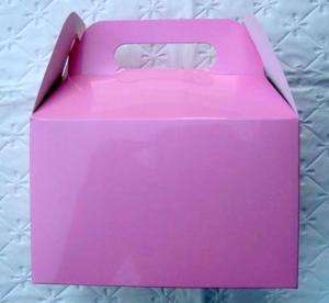 Party Favors 12 BOXES Gable Bag Loots Pink SOFT Baby NW  