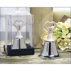   Finish Open Heart Silver Bell   Wedding Party Favors