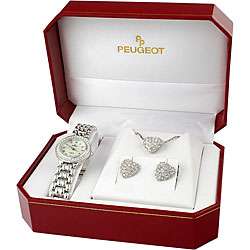 Peugeot Womens Watch and Jewelry Gift Set  