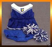 Build A Bear BLUE CHEERLEADER OUTFIT 4 Piece RETIRED  