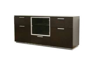 Modern Wenge Buffet Table Sideboard Credenza Drawers & Cabinets